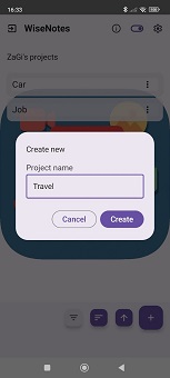 Creating a new project