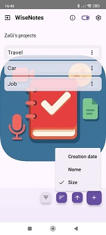 Ordering projects