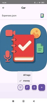 Filtering notes by tags