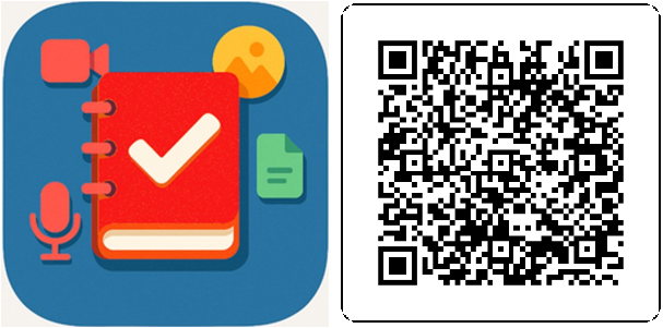 QR code to download WiseNotes on Google Play